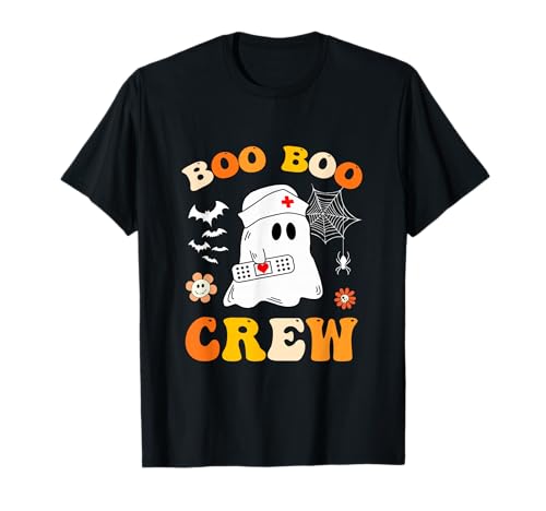 Groovy Boo Crew Krankenschwester Lustiges Gespenst Damen Halloween-Krankenschwester T-Shirt Groovy Boo Crew Krankenschwester Lustiges Gespenst Damen Halloween-Krankenschwester T-Shirt von Halloween Groovy Boo Boo Crew Nurse women Ghost
