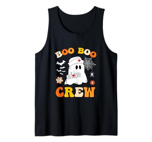 Groovy Boo Crew Krankenschwester Lustiges Gespenst Damen Halloween-Krankenschwester Tank Top Groovy Boo Crew Krankenschwester Lustiges Gespenst Damen Halloween-Krankenschwester Tank Top von Halloween Groovy Boo Boo Crew Nurse women Ghost