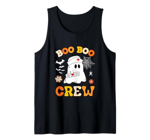 Groovy Boo Crew Krankenschwester Lustiges Gespenst Damen Halloween-Krankenschwester Tank Top Groovy Boo Crew Krankenschwester Lustiges Gespenst Damen Halloween-Krankenschwester Tank Top von Halloween Groovy Boo Boo Crew Nurse women Ghost