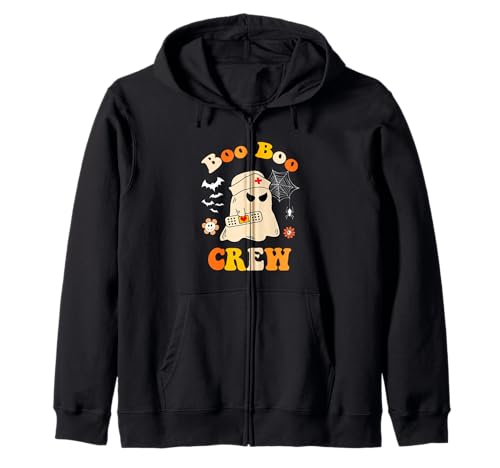 Groovy Boo Crew Krankenschwester für Damen, lustige Geisterkrankenschwester, Halloween Kapuzenjacke Groovy Boo Crew Krankenschwester für Damen, lustige Geisterkrankenschwester, Halloween Kapuzenjacke von Halloween Groovy Boo Boo Crew Nurse women Ghost
