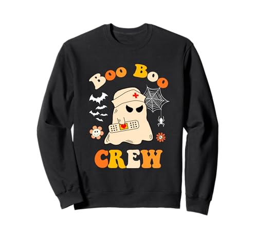 Groovy Boo Crew Krankenschwester für Damen, lustige Geisterkrankenschwester, Halloween Sweatshirt Groovy Boo Crew Krankenschwester für Damen, lustige Geisterkrankenschwester, Halloween Sweatshirt von Halloween Groovy Boo Boo Crew Nurse women Ghost