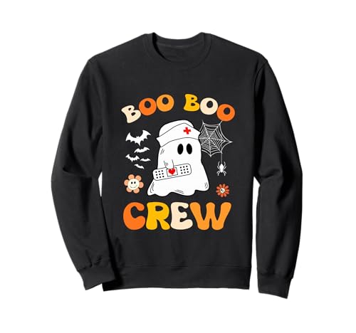 Groovy Boo Crew Krankenschwester für Damen, lustige Halloween-Geisterkrankenschwester Sweatshirt Groovy Boo Crew Krankenschwester für Damen, lustige Halloween-Geisterkrankenschwester Sweatshirt von Halloween Groovy Boo Boo Crew Nurse women Ghost