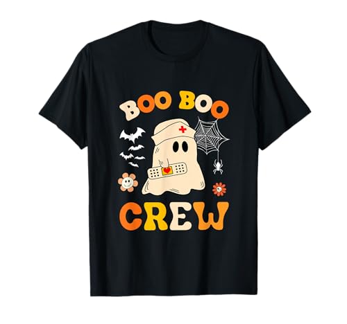 Groovy Boo Crew Krankenschwester für Damen, lustige Halloween-Geisterkrankenschwester T-Shirt Groovy Boo Crew Krankenschwester für Damen, lustige Halloween-Geisterkrankenschwester T-Shirt von Halloween Groovy Boo Boo Crew Nurse women Ghost
