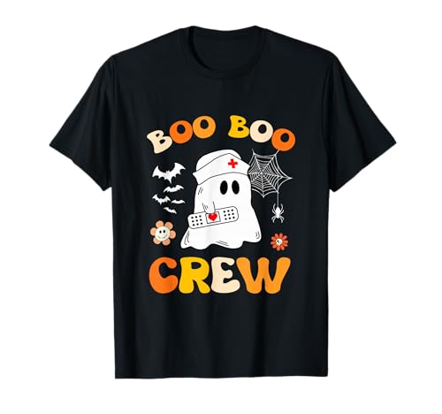 Groovy Boo Crew Krankenschwester für Damen, lustige Halloween-Geisterkrankenschwester T-Shirt Groovy Boo Crew Krankenschwester für Damen, lustige Halloween-Geisterkrankenschwester T-Shirt von Halloween Groovy Boo Boo Crew Nurse women Ghost