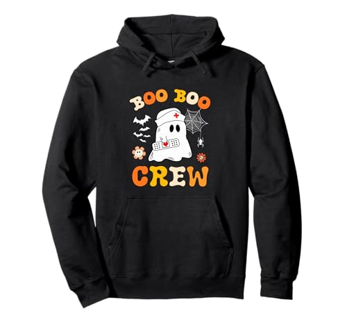 Lustige Ghost Halloween-Krankenschwester für Damen, Groovy Boo Boo Crew Nurse Pullover Hoodie Lustige Ghost Halloween-Krankenschwester für Damen, Groovy Boo Boo Crew Nurse Pullover Hoodie von Halloween Groovy Boo Boo Crew Nurse women Ghost