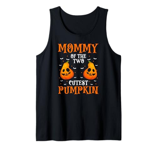 Mama der Zwei süßesten Halloween-Kürbisse Tank Top Mama der Zwei süßesten Halloween-Kürbisse Tank Top von Halloween Herbst Familie Passende Stimmung