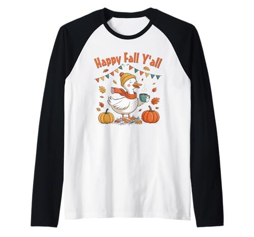 Halloween Herbst Outfit Damen Mädchen Kinder Kürbis Gans Raglan Halloween Herbst Outfit Damen Mädchen Kinder Kürbis Gans Raglan von Halloween Herbst Outfit Damen Mädchen Kinder