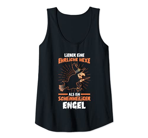 Damen Hexen Hexe Engel Halloween Tank Top von Halloween Hexen Kostüm Geschenk