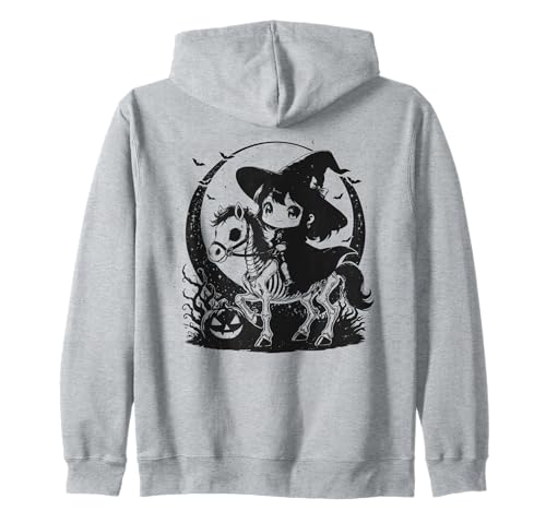 Mädchen Halloween Kapuzenjacke von Halloween Horse Lover Outfits Girls Women