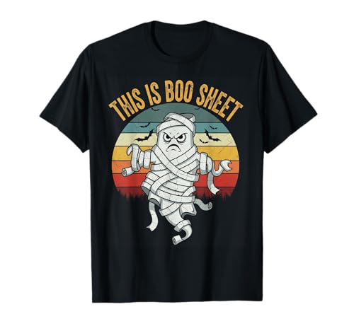 This is Boo Sheet Lustiges Geist Halloween Kostüm Retro Herren T-Shirt This is Boo Sheet Lustiges Geist Halloween Kostüm Retro Herren T-Shirt von Halloween Humor Costume Spooky Cute Men Women