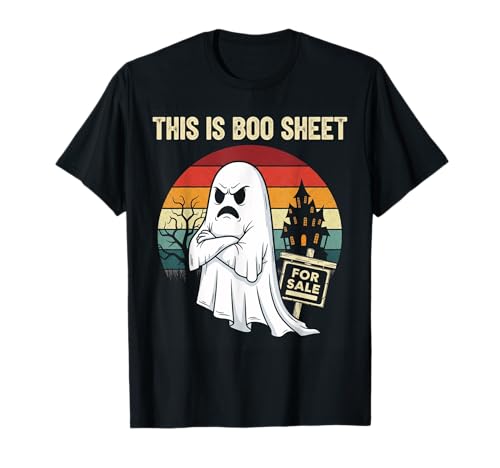 This is Boo Sheet Lustiges Retro Ghost Halloween Kostüm Herren T-Shirt This is Boo Sheet Lustiges Retro Ghost Halloween Kostüm Herren T-Shirt von Halloween Humor Costume Spooky Cute Men Women