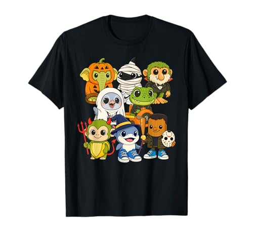 Entzückendes Brainrot Baby Halloween Kostüm AI Tier niedlich T-Shirt von Halloween Kids Toddler Los Dicen