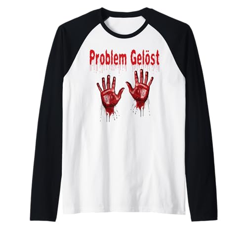 Blutige Hände Halloween Blutspritzer Kostüm Zombie Herren Raglan Blutige Hände Halloween Blutspritzer Kostüm Zombie Herren Raglan von Halloween Kostüm Damen Blut Vampir Verkleidung