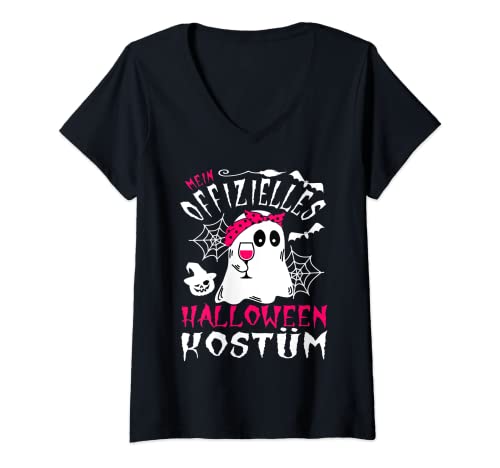Damen Mein offizielles Halloween Kostüm Damen T-Shirt mit V-Ausschnitt Damen Mein offizielles Halloween Kostüm Damen T-Shirt mit V-Ausschnitt von Halloween Kostüm Damen Geschenk