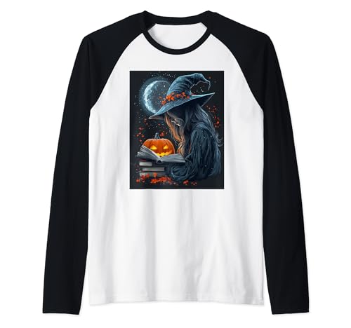 Halloween Deko Frauen Hexe Kürbis Kinder Mädchen Halloween Raglan Halloween Deko Frauen Hexe Kürbis Kinder Mädchen Halloween Raglan von Halloween Kostüm Damen Halloween Outfit Herren