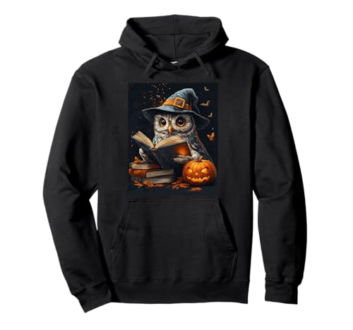 Halloween Deko Frauen Eule Kürbis Männer Kinder Halloween Pullover Hoodie Halloween Deko Frauen Eule Kürbis Männer Kinder Halloween Pullover Hoodie von Halloween Kostüm Damen Herren Halloween Outfit