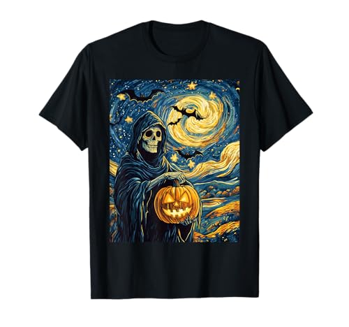 Halloween Kürbis Frauen Deko Männer Sensenmann Halloween T-Shirt Halloween Kürbis Frauen Deko Männer Sensenmann Halloween T-Shirt von Halloween Kostüm Damen Herren Halloween Outfit