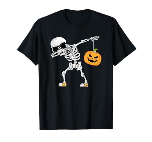 Dabbing Skelett Lustiges Halloween Jungen Mädchen Kinder T-Shirt Dabbing Skelett Lustiges Halloween Jungen Mädchen Kinder T-Shirt von Halloween Kostüm Damen Herren Kinder