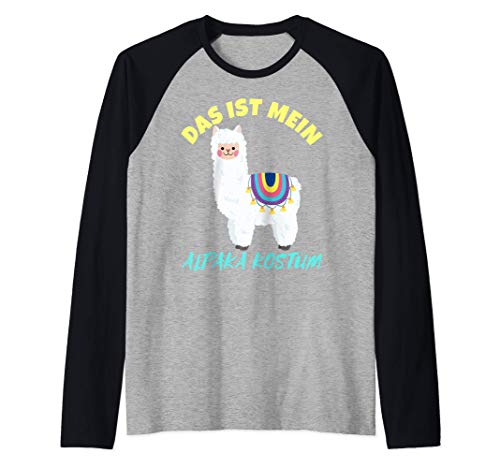 Das ist Mein Alpaka Kostüm Halloween Geschenk Herren & Damen Raglan Das ist Mein Alpaka Kostüm Halloween Geschenk Herren & Damen Raglan von Halloween Kostüm Ideen