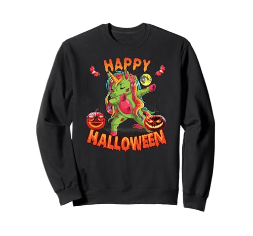 Skelett Einhorn Halloween Kinder Halloween Kostüm Zombie Sweatshirt Skelett Einhorn Halloween Kinder Halloween Kostüm Zombie Sweatshirt von Halloween Kostüm Mädchen & Frauen Einhorn