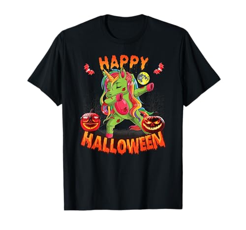 Skelett Einhorn Halloween Kinder Halloween Kostüm Zombie T-Shirt Skelett Einhorn Halloween Kinder Halloween Kostüm Zombie T-Shirt von Halloween Kostüm Mädchen & Frauen Einhorn