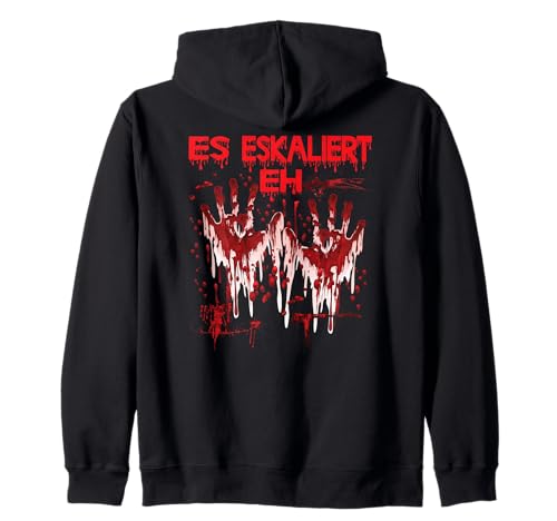 Halloween Blutige Hände Blutspritzer Zombie Kostüm Herren Kapuzenjacke von Halloween Kostüm Vampir Verkleidung Damen