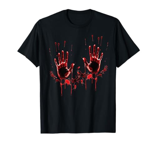 Halloween Blutige Hände Blutspritzer Kostüm Zombie Kinder T-Shirt Halloween Blutige Hände Blutspritzer Kostüm Zombie Kinder T-Shirt von Halloween Kostüm Vampir Verkleidung Herren & Damen