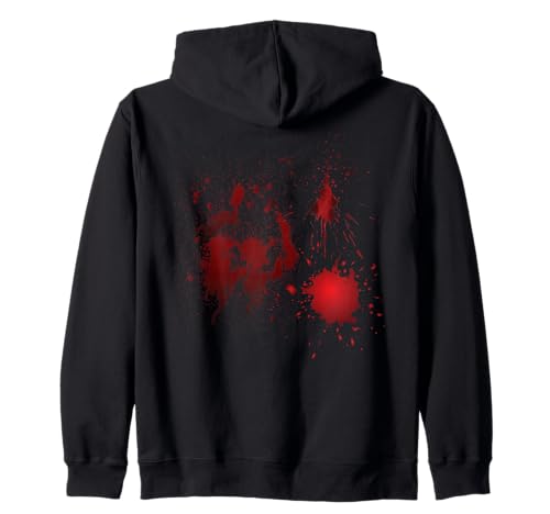 Halloween Blutige Hände Blutspritzer Zombie Kostüm Herren Kapuzenjacke von Halloween Kostüm Zombie Verkleidung Damen Vampir