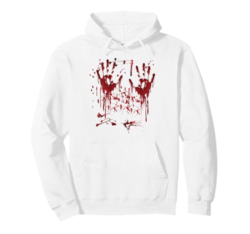 Halloween Blutige Hände Blutspritzer Zombie Kostüm Herren Pullover Hoodie von Halloween Kostüm Zombie Verkleidung Damen Vampir