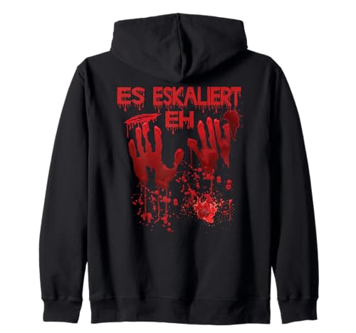 Halloween Blutige Hände Blutspritzer Vampir Kostüm Herren Kapuzenjacke von Halloween Kostüm Zombie Verkleidung Damen