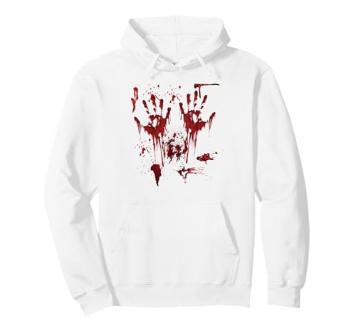Halloween Blutige Hände Blutspritzer Vampir Kostüm Herren Pullover Hoodie von Halloween Kostüm Zombie Verkleidung Damen