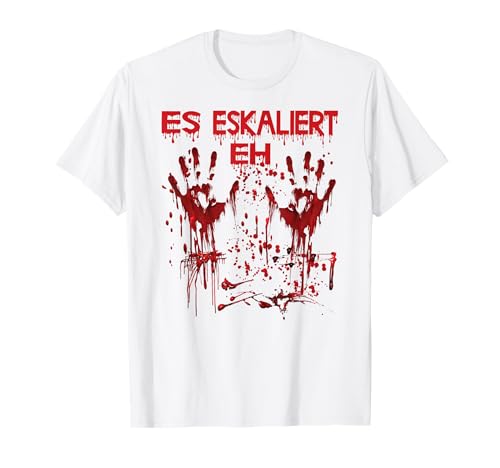 Halloween Blutige Hände Blutspritzer Vampir Kostüm Herren T-Shirt von Halloween Kostüm Zombie Verkleidung Damen