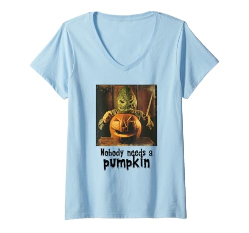 Damen Gruselige Avocado gegen Kürbis, Halloween, Avocado T-Shirt mit V-Ausschnitt Damen Gruselige Avocado gegen Kürbis, Halloween, Avocado T-Shirt mit V-Ausschnitt von Halloween Kürbisse und Avocado
