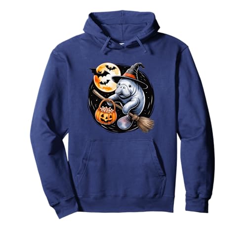 Manatee Witch Hat Spooky Halloween Costume Men Women Kids Pullover Hoodie Manatee Witch Hat Spooky Halloween Costume Men Women Kids Pullover Hoodie von Halloween Manatee Costume Fun for Kids and Adults