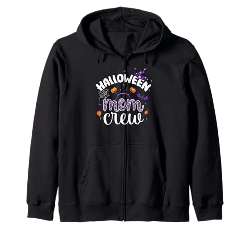Halloween Mama Crew Halloween Herbst Kürbis Halloween Kostüm Kapuzenjacke von Halloween Mom Crew