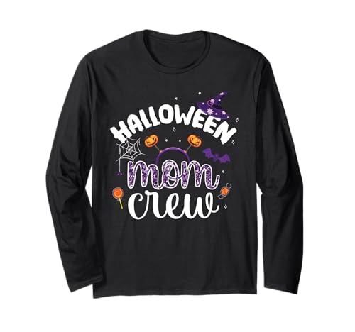Halloween Mama Crew Halloween Herbst Kürbis Halloween Kostüm Langarmshirt Halloween Mama Crew Halloween Herbst Kürbis Halloween Kostüm Langarmshirt von Halloween Mom Crew