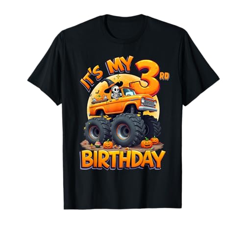 Kids It's My 3rd Birthday Boy Halloween Monster Truck T-Shirt Kids It's My 3rd Birthday Boy Halloween Monster Truck T-Shirt von Halloween Monster Truck 3rd Birthday Boy