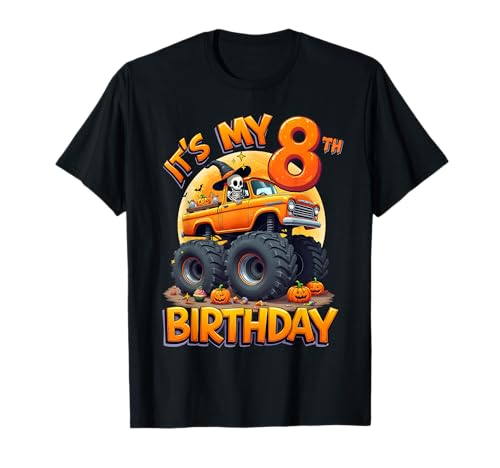 Kids It's My 8th Birthday Boy Halloween Monster Truck T-Shirt Kids It's My 8th Birthday Boy Halloween Monster Truck T-Shirt von Halloween Monster Truck 8th Birthday Boy