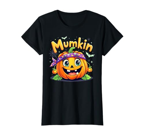 Damen Mother Jack O Lantern Mumkin Kürbis Wimpern Halloween T-Shirt Damen Mother Jack O Lantern Mumkin Kürbis Wimpern Halloween T-Shirt von Halloween Party October Holiday Mummy Apparel