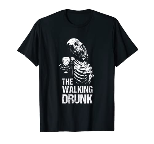 The Walking Drunk Lustiges Zombie Halloween Kostüm Männer Geschenke T-Shirt The Walking Drunk Lustiges Zombie Halloween Kostüm Männer Geschenke T-Shirt von Halloween Party Outfit & Drinking Parody Tees