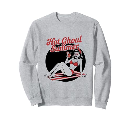 Halloween-Pinup-Girl, heißer Ghul, Sommer Sweatshirt von Halloween Phiz