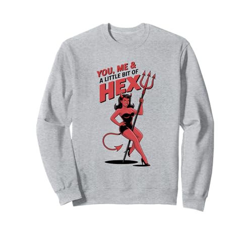 Halloween-Pinup-Girl Du, ich und EIN bisschen Hex Sweatshirt von Halloween Phiz