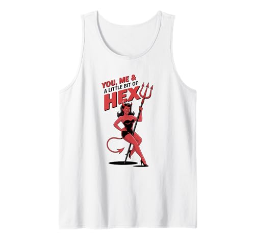 Halloween-Pinup-Girl Du, ich und EIN bisschen Hex Tank Top von Halloween Phiz