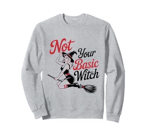 Halloween-Pinup-Girl ist Nicht Deine einfache Hexe Sweatshirt von Halloween Phiz