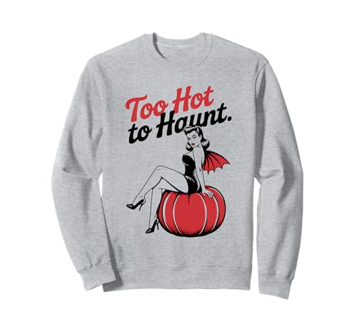 Halloween-Pinup-Girl ist zu heiß zum Jagen Sweatshirt von Halloween Phiz