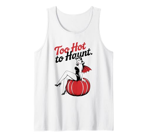 Halloween-Pinup-Girl ist zu heiß zum Jagen Tank Top von Halloween Phiz