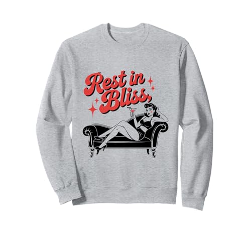 Halloween-Pinup-Girl ruht Sich in Glückseligkeit aus Sweatshirt von Halloween Phiz