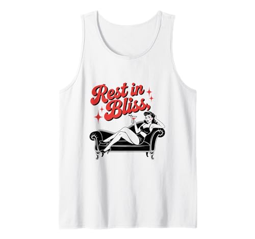 Halloween-Pinup-Girl ruht Sich in Glückseligkeit aus Tank Top von Halloween Phiz