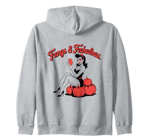 Halloween-Pinup-Mädchen Kapuzenjacke von Halloween Phiz