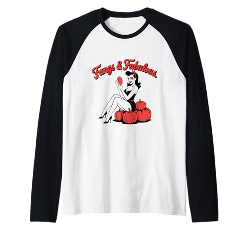 Halloween-Pinup-Mädchen Raglan von Halloween Phiz